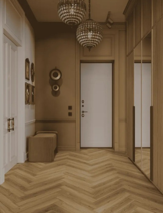 Ламинат 34 класса Alpine floor Herringbone Elegante Strong LF304-35 Дуб Рива