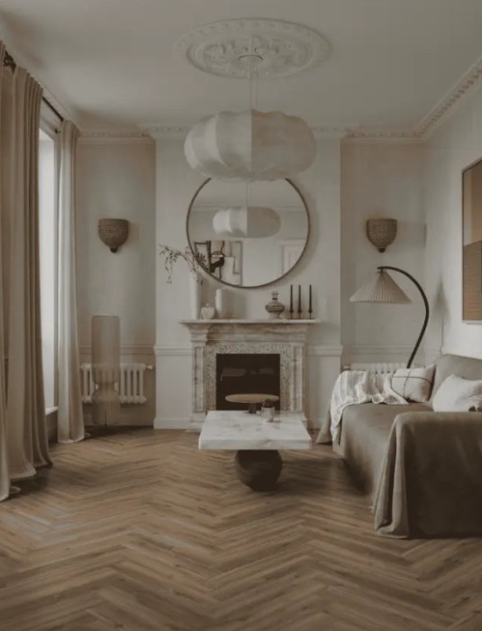 Ламинат 34 класса Alpine floor Herringbone Elegante Strong LF304-37 Дуб Велла