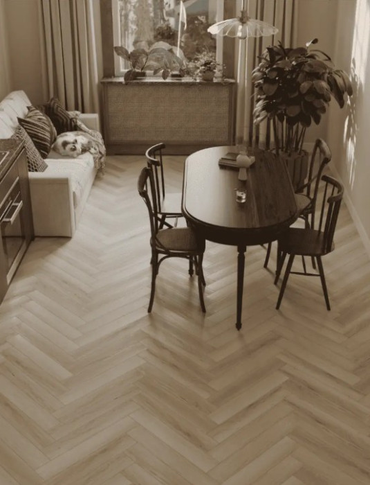 Ламинат 33 класса Alpine floor Herringbone Elegante 10 LF306-33 Дуб Иония