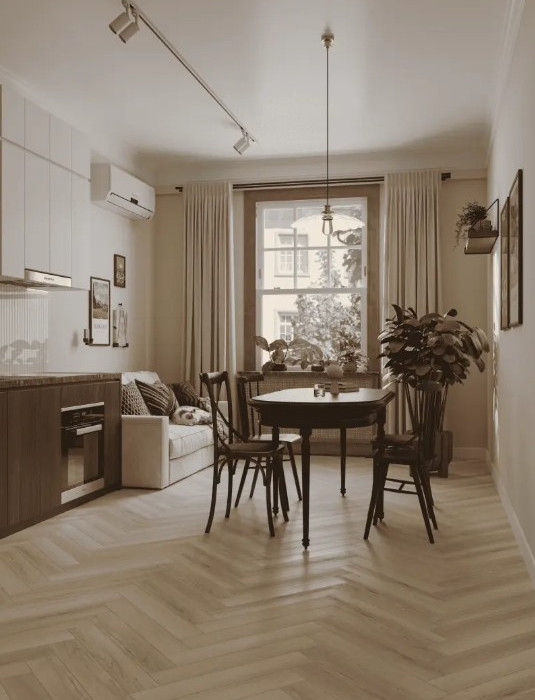 Ламинат 33 класса Alpine floor Herringbone Elegante 10 LF306-33 Дуб Иония